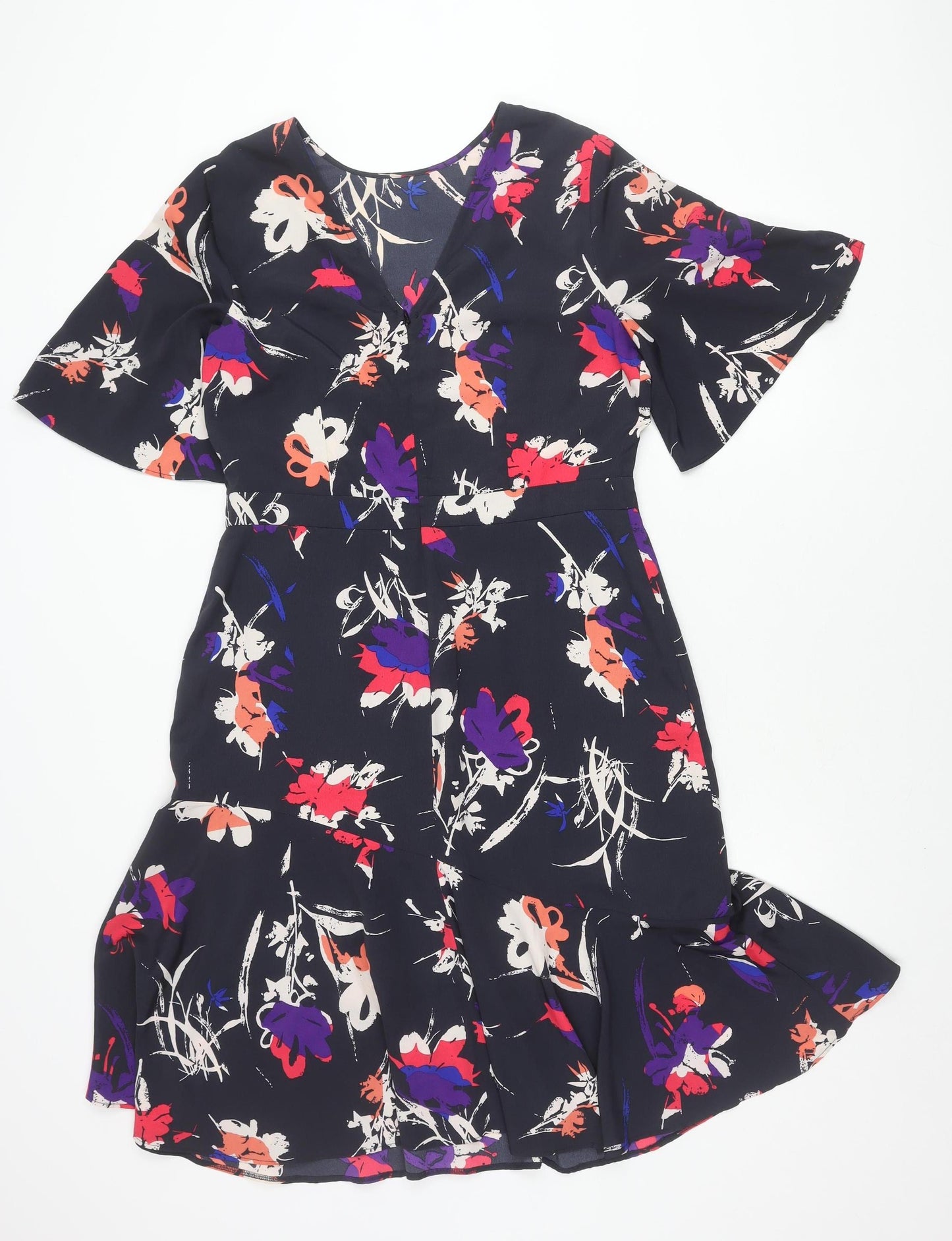 Sosandar Women's Multicoloured Floral Dress Size 12