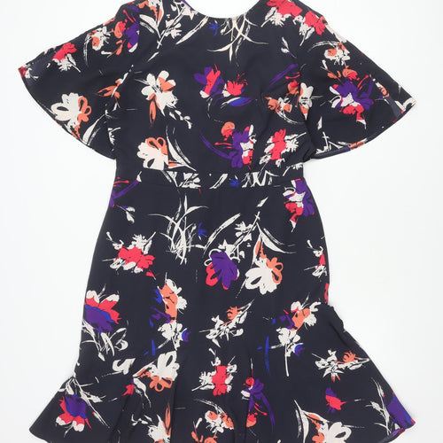Sosandar Women's Multicoloured Floral Dress Size 12