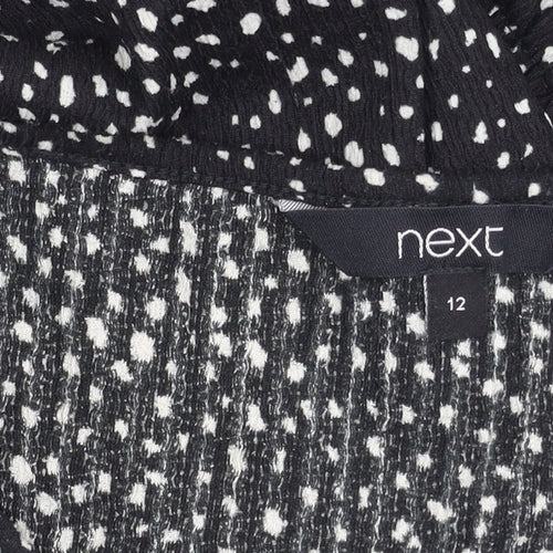 Next Women's Black Polka Dot Balloon Sleeve Top