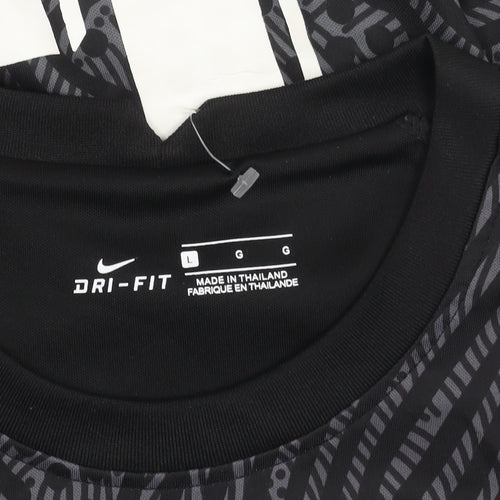 Nike Men's Black Football Jersey Short Sleeve L