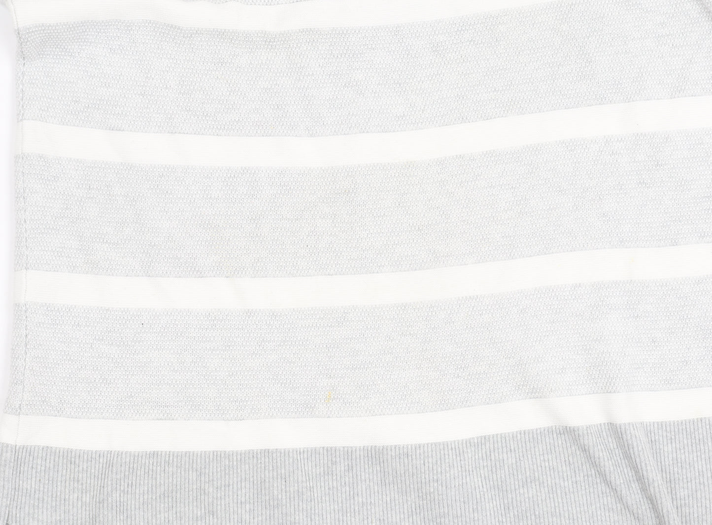 Pure Collection Women's Grey Striped Pullover Jumper Size 12