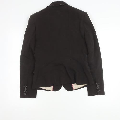 Next Women's Black Blazer Size 10 Peak Lapel