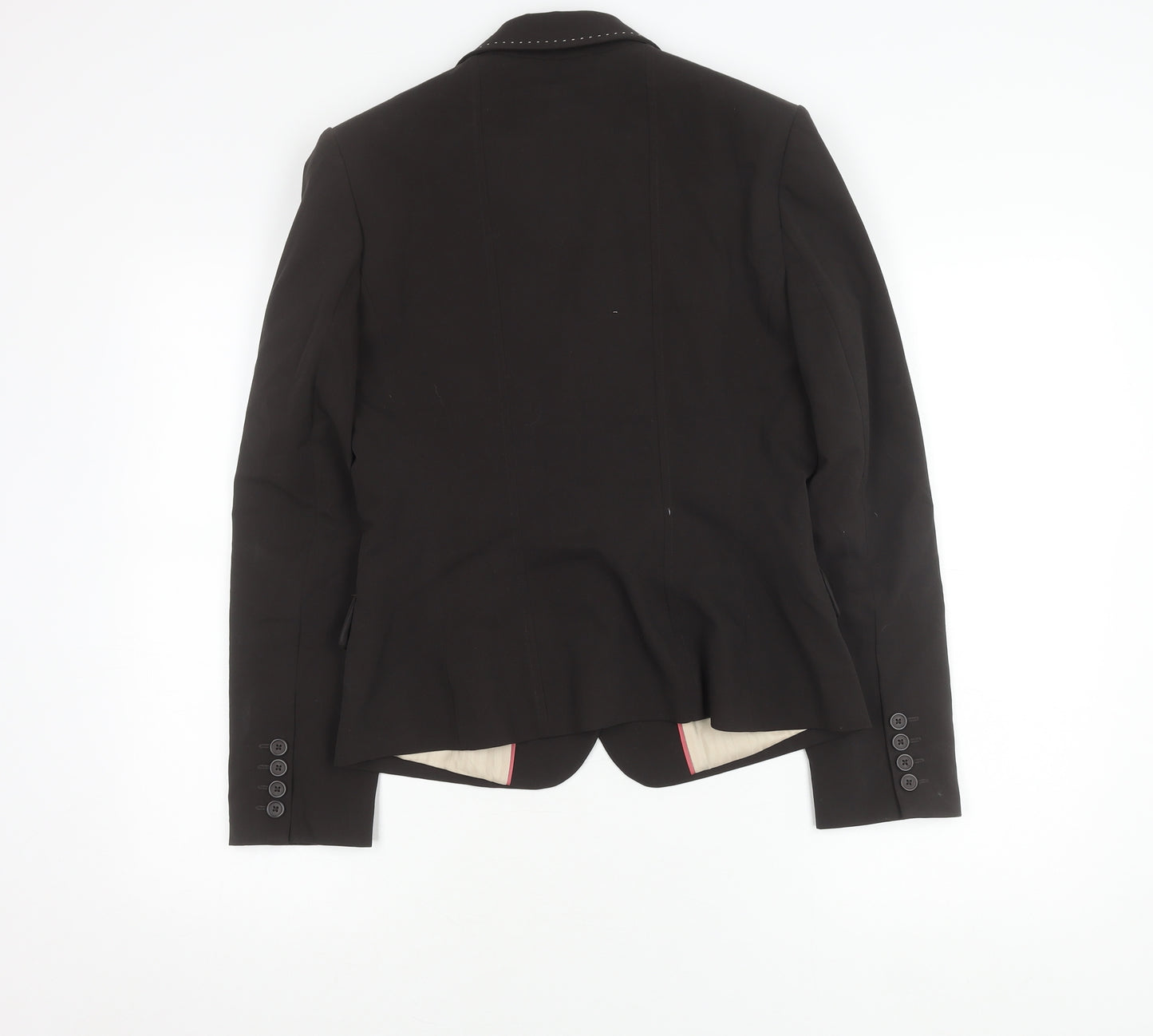 Next Women's Black Blazer Size 10 Peak Lapel