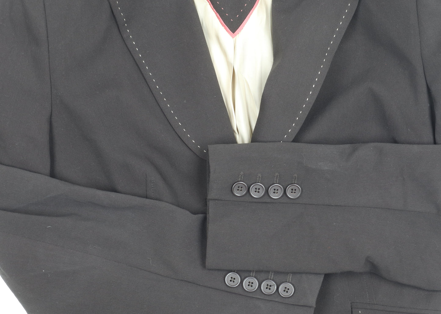 Next Women's Black Blazer Size 10 Peak Lapel