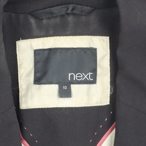 Next Women's Black Blazer Size 10 Peak Lapel