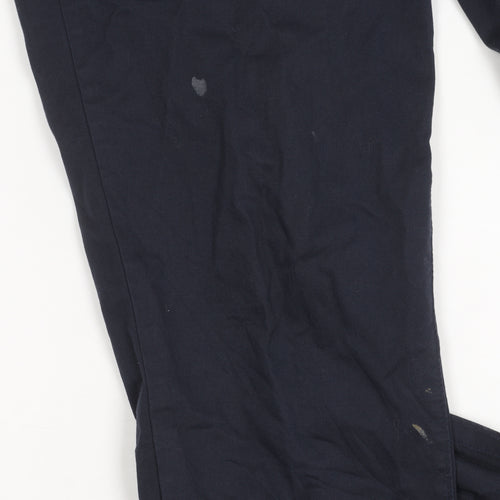 ASOS Men's Blue Trousers Size 32 34L Cotton Blend