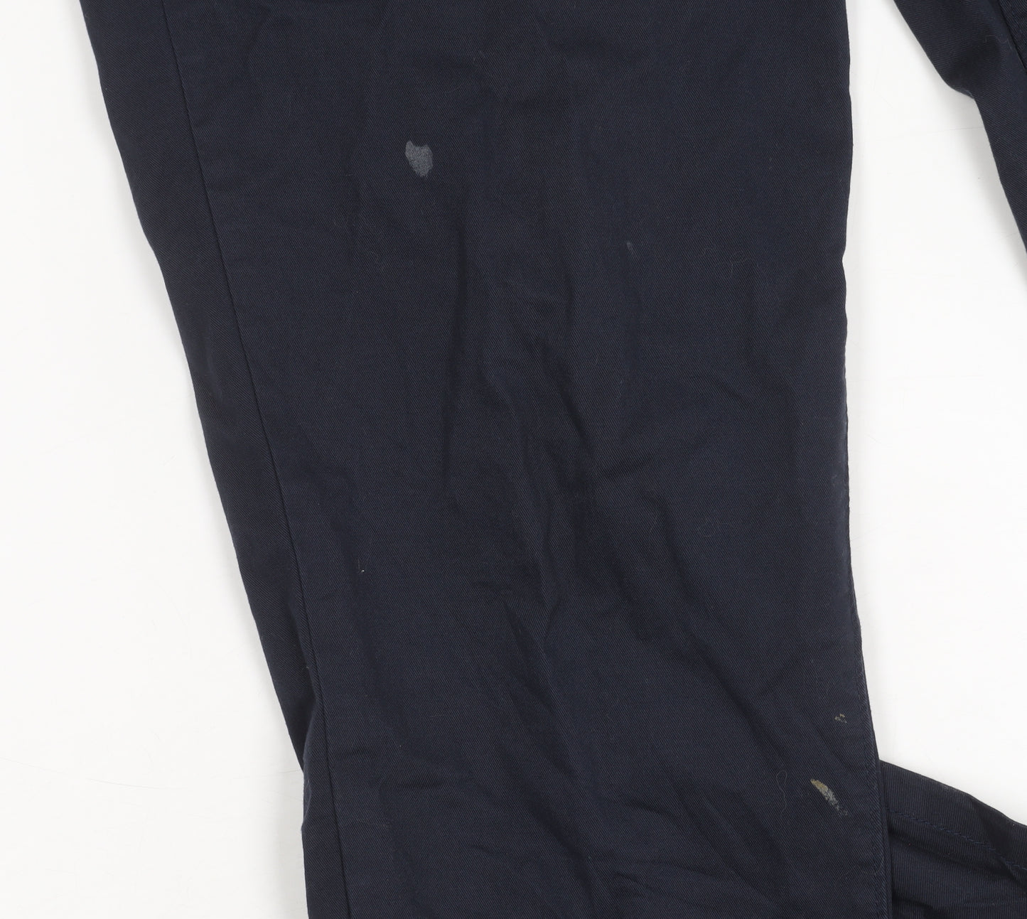 ASOS Men's Blue Trousers Size 32 34L Cotton Blend