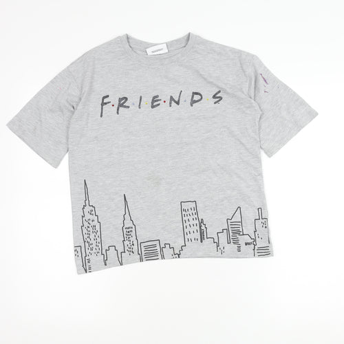 George Girls Grey Friends T-Shirt Size 11-12 Years