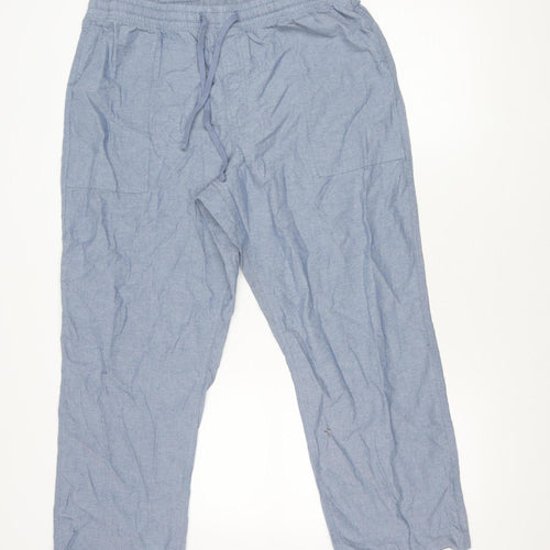Cotton Traders Women's Blue Trousers - L