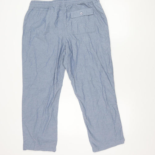 Cotton Traders Women's Blue Trousers - L