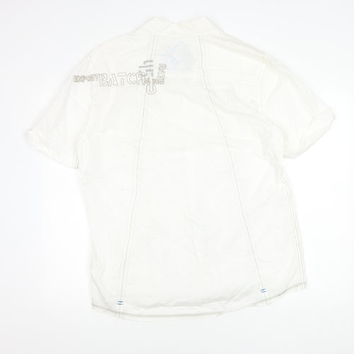 River Island Men's White XL Short Sleeve Shirt