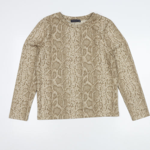 Marks and Spencer Women's Beige Pullover Jumper Size 14
