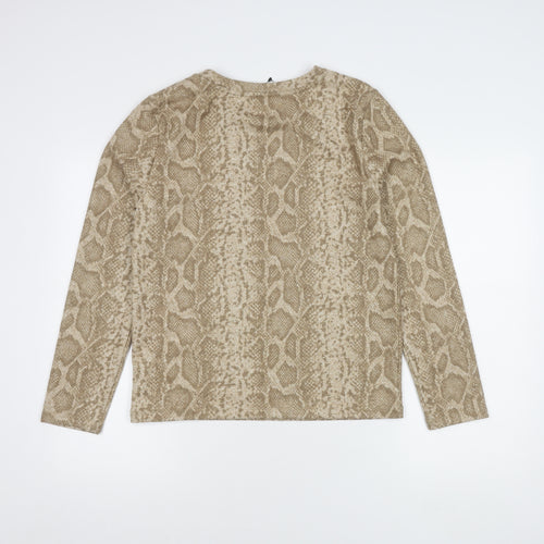 Marks and Spencer Women's Beige Pullover Jumper Size 14