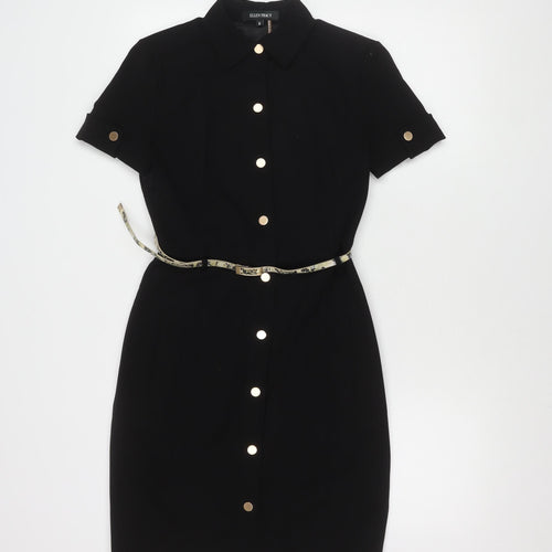 Ellen Tracy Black Women’s Shirt Dress, Size 2