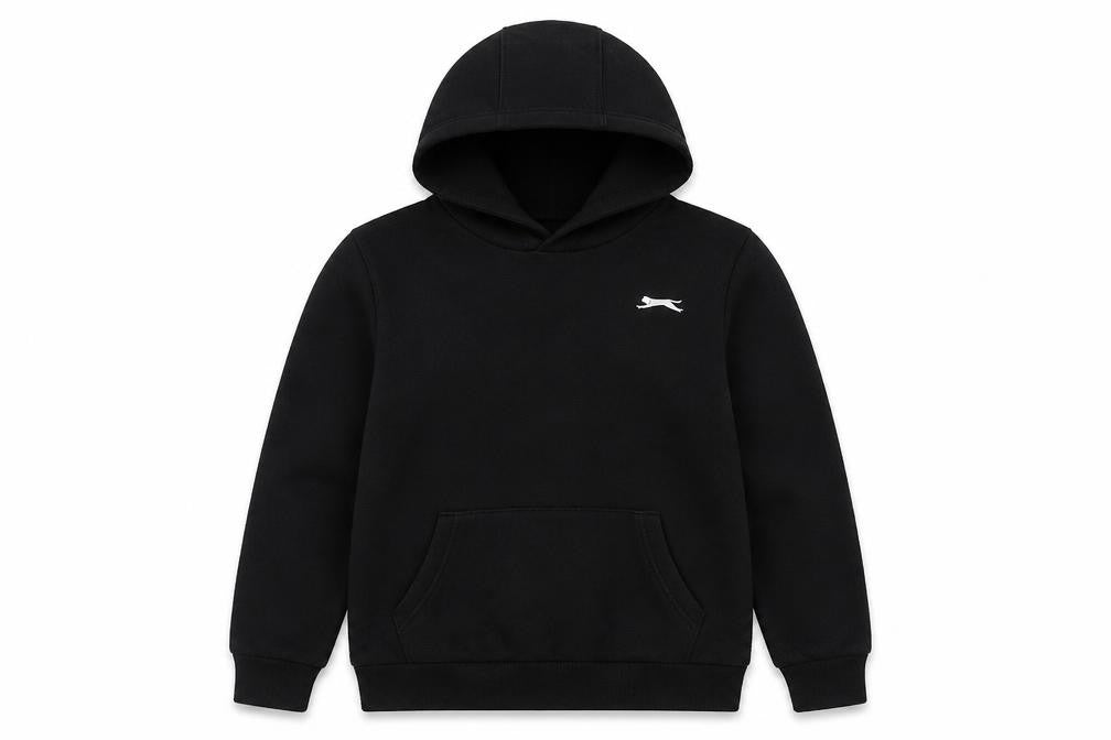 Slazenger Boys Black Pullover Hoodie - 13 Years, Sports Casual