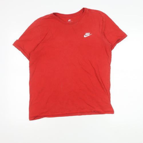 Nike Men’s Red Crew Neck Athletic T-Shirt, Size S