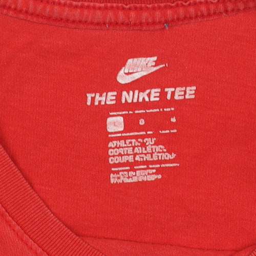 Nike Men’s Red Crew Neck Athletic T-Shirt, Size S