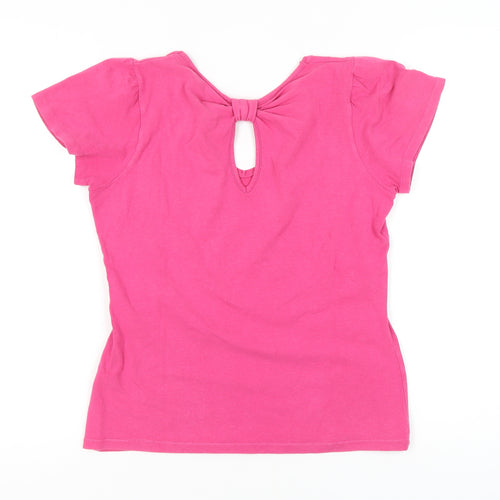 Principles Women's Pink V-Neck T-Shirt, Size 14