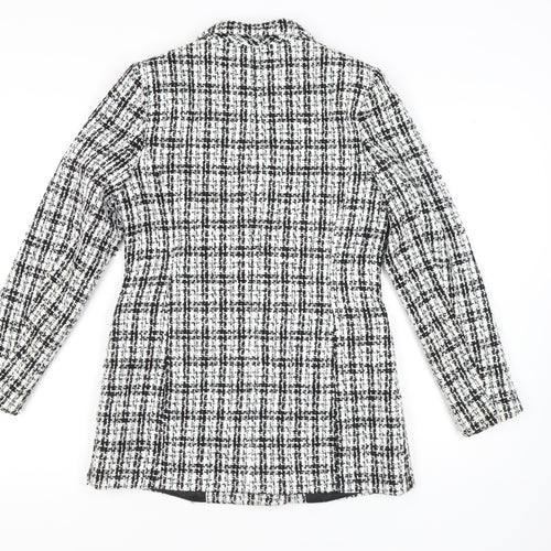 V by Very Women's Black Houndstooth Blazer Size 12