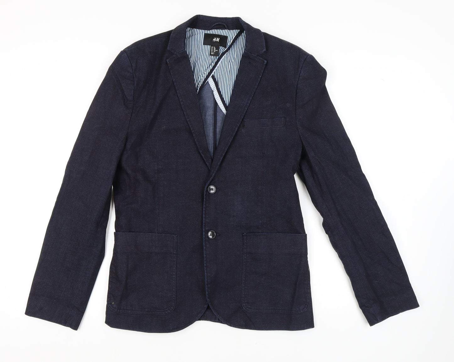 H&M Men’s Blue Blazer, M, Casual, Very Good