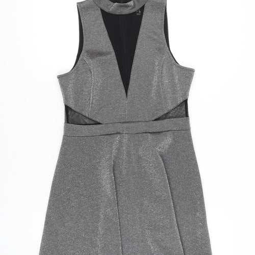 New Look Women's Grey Bodycon Dress, Size 12