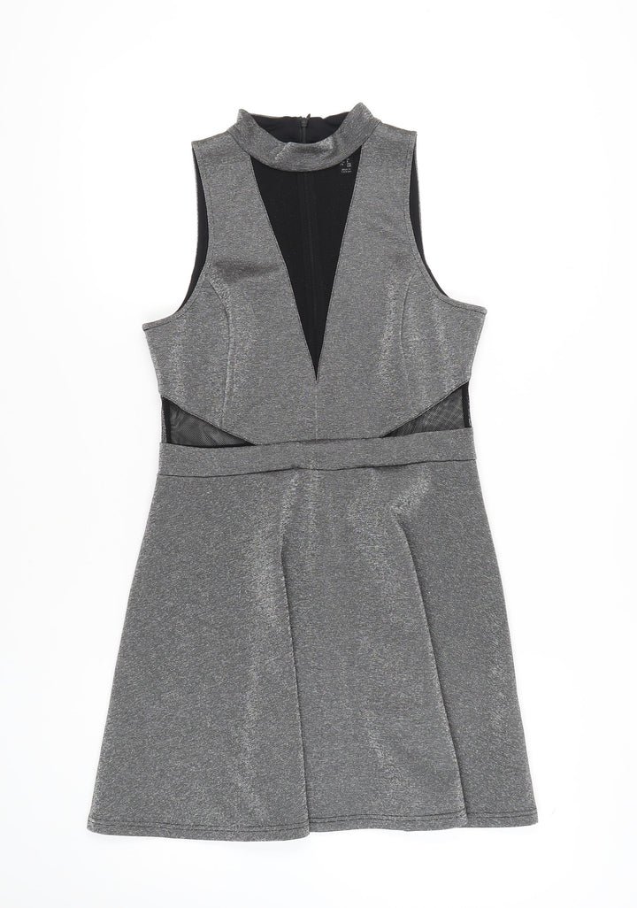 New Look Women's Grey Bodycon Dress, Size 12