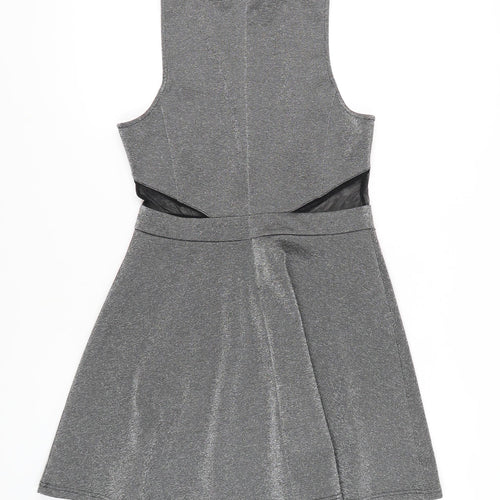 New Look Women's Grey Bodycon Dress, Size 12