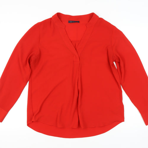 Marks and Spencer Women Red Long Sleeve Top
