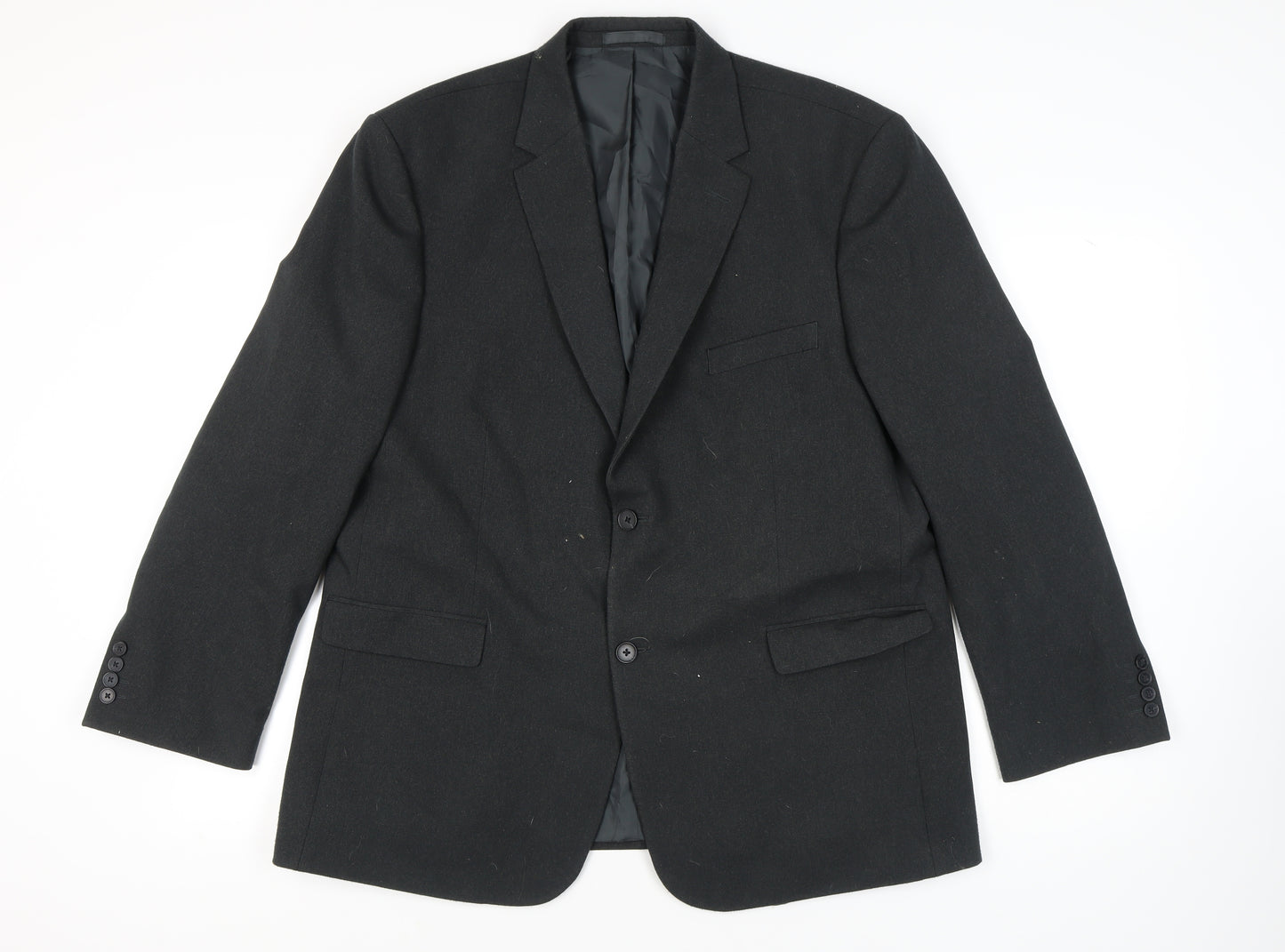 Greenwoods Men's Black Blazer, Size 46, Regular Fit