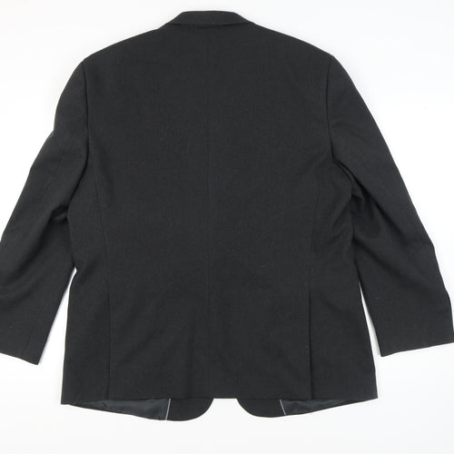 Greenwoods Men's Black Blazer, Size 46, Regular Fit