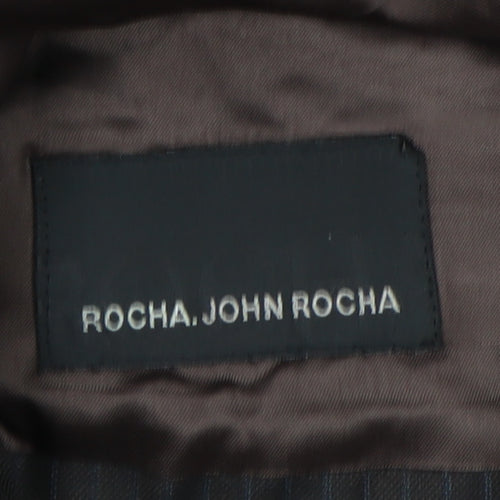 Rocha John Rocha Men's Brown Blazer 40
