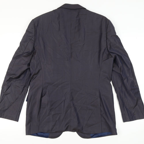 Sarar Men's Blue Suit Jacket, Size 42, Single-Breasted