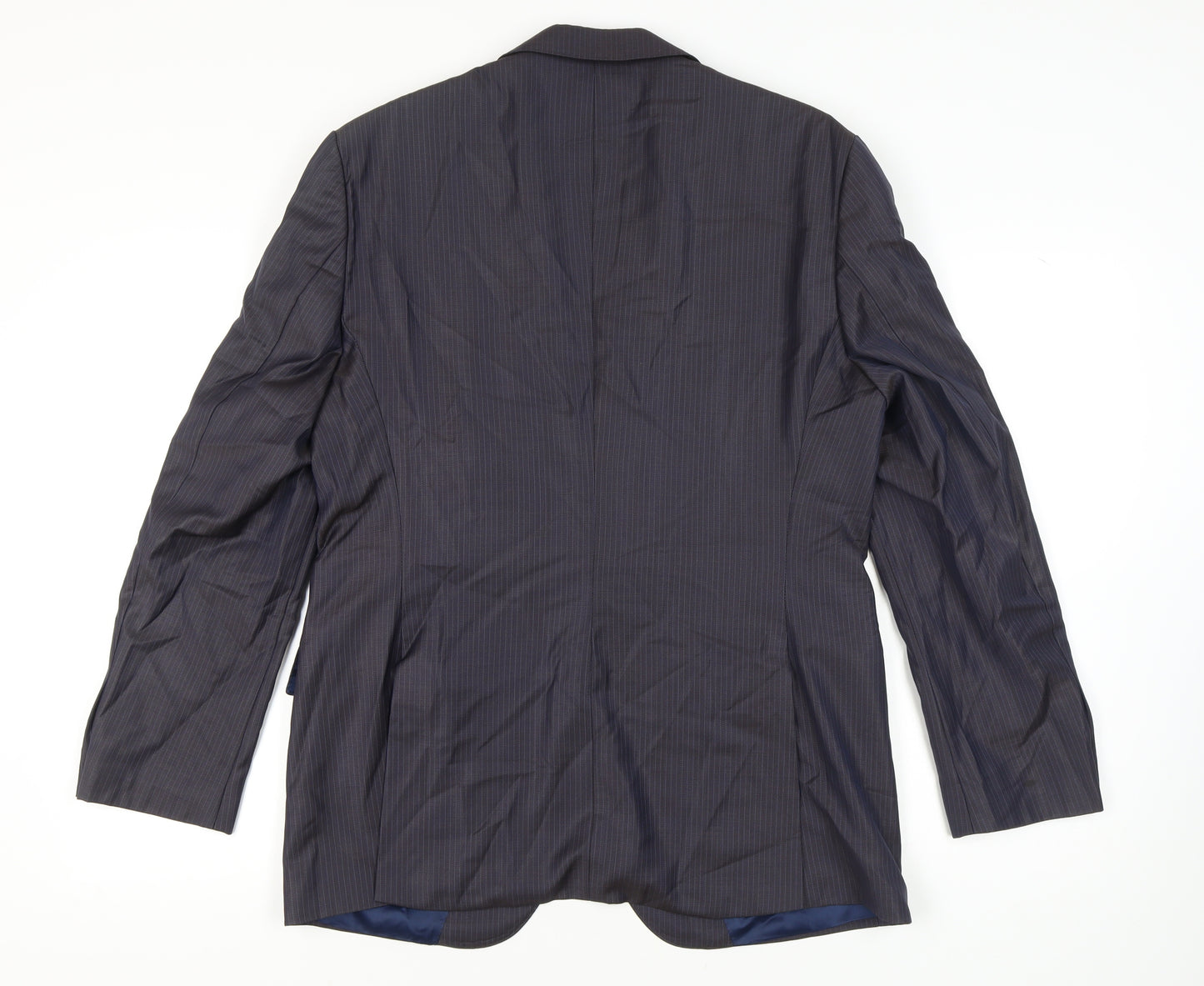 Sarar Men's Blue Suit Jacket, Size 42, Single-Breasted