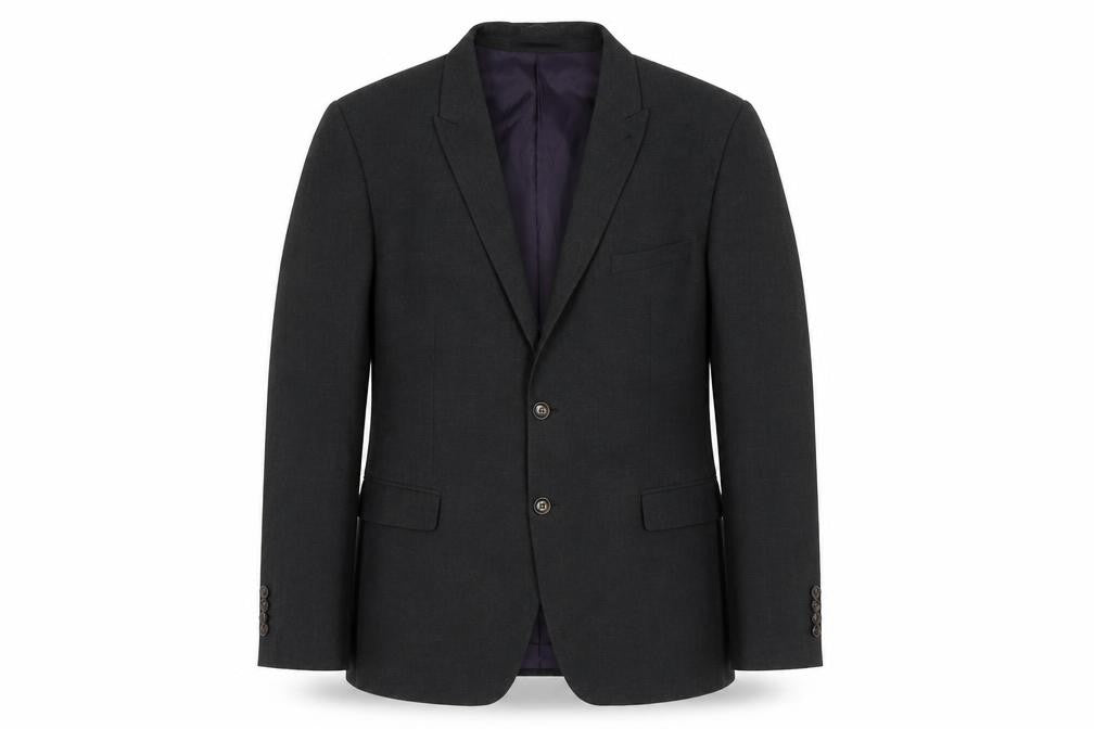 Front view of Fellini Men's Grey Blazer, 44R, Formal Regular Fit