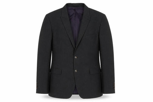 Front view of Fellini Men's Grey Blazer, 44R, Formal Regular Fit