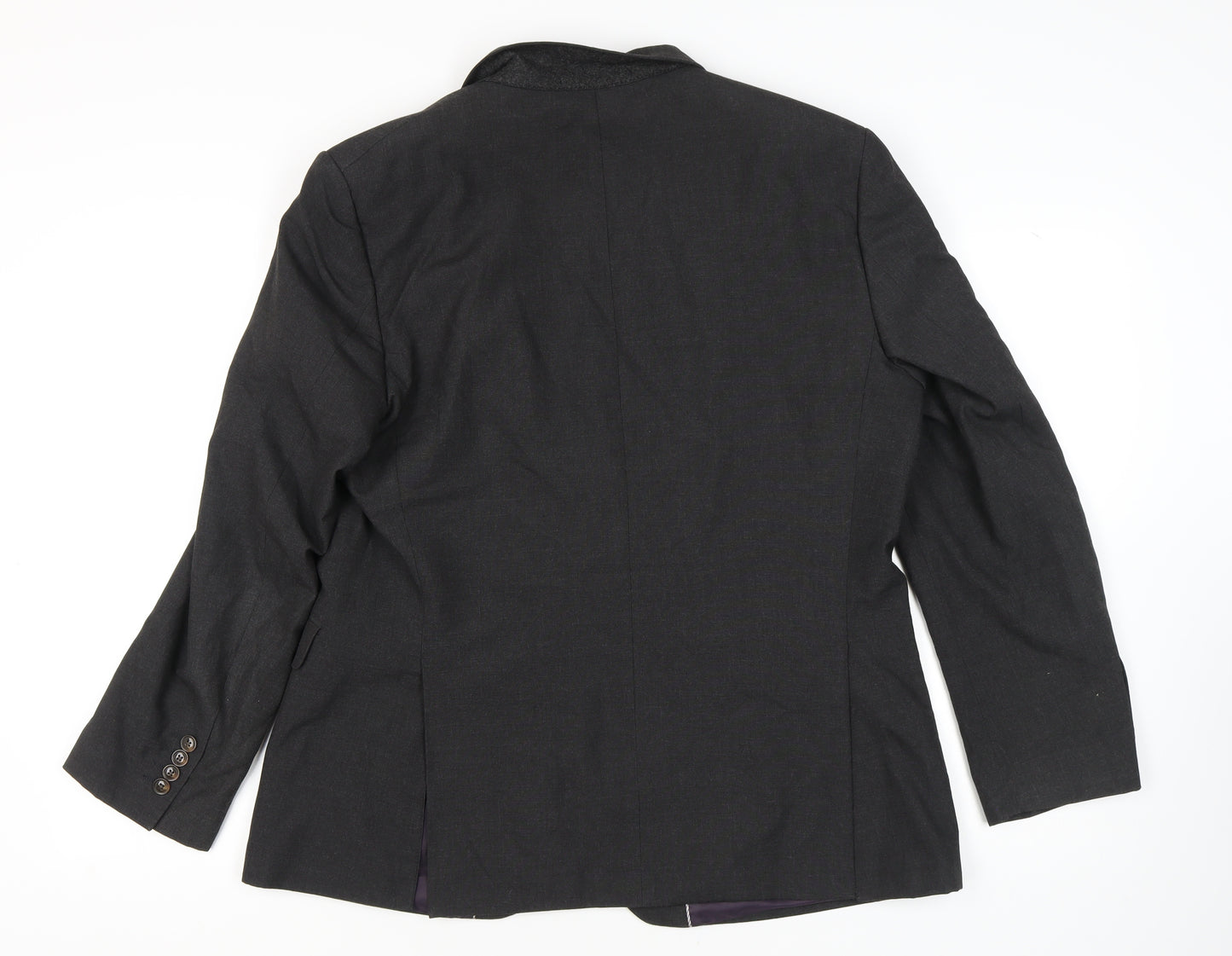 Fellini Men's Grey Blazer, 44R, Formal Regular Fit