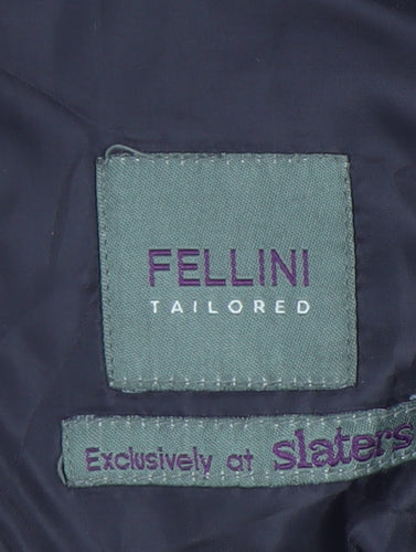 Fellini Men's Grey Blazer, 44R, Formal Regular Fit
