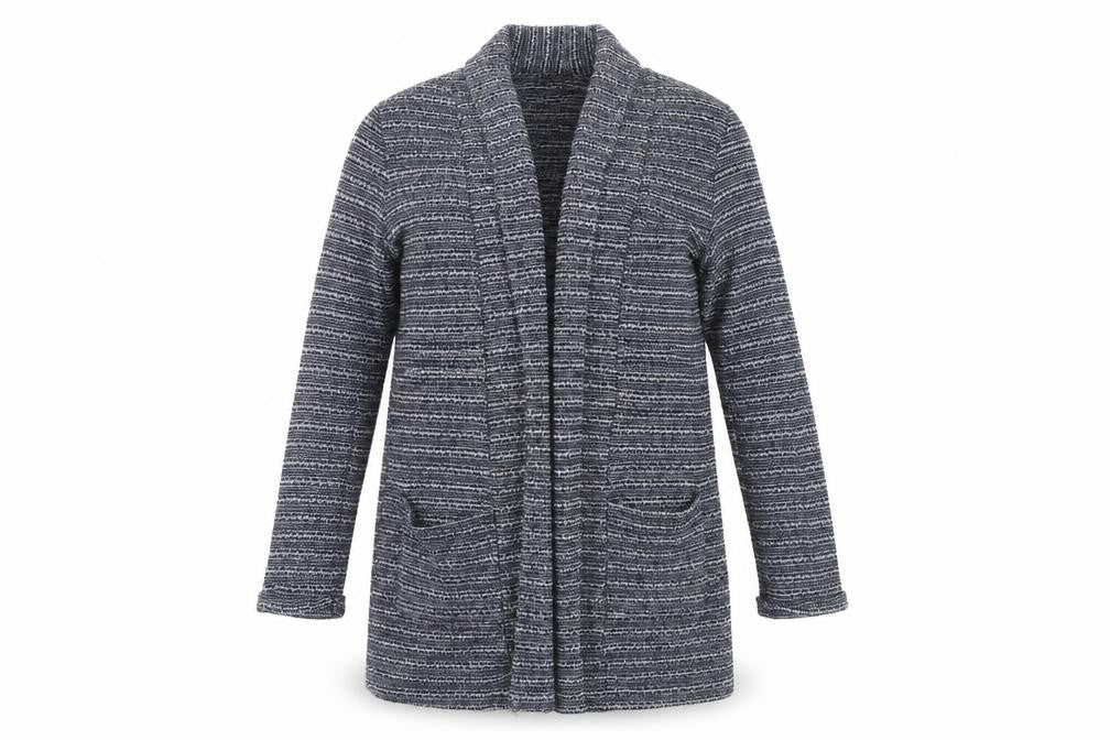 Front view of Red Herring Women's Multicoloured Open Front Cardigan, size 14