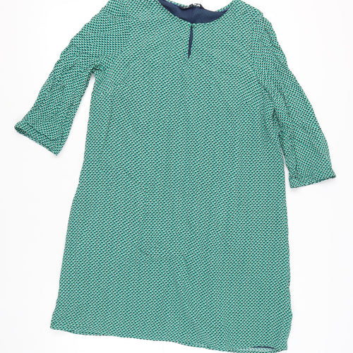 Crew Clothing Co Women’s Green Geometric Dress Size 14