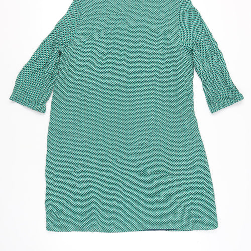 Crew Clothing Co Women’s Green Geometric Dress Size 14