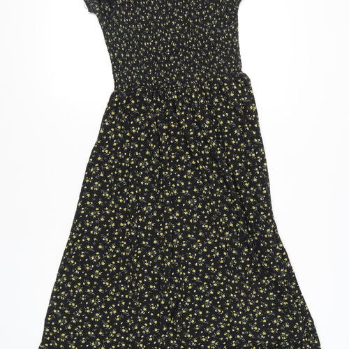 Urban Outfitters Women's Black Midi A-Line Dress M