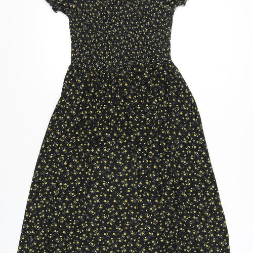 Urban Outfitters Women's Black Midi A-Line Dress M
