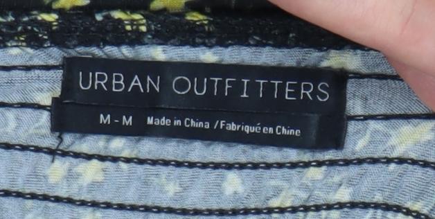 Urban Outfitters Women's Black Midi A-Line Dress M