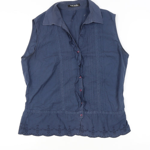 Betty Barclay Women's Blue Sleeveless Blouse