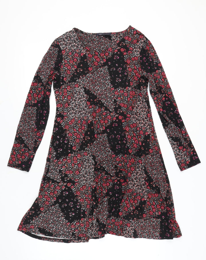 Marks and Spencer Women's Multicoloured Floral Dress, Size 14