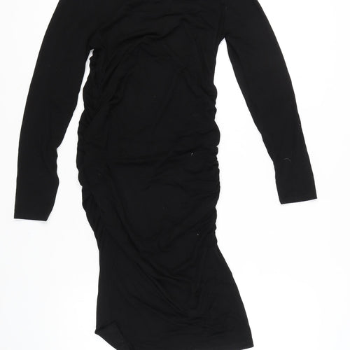 Isabella Oliver Women's Black Bodycon Midi Dress M