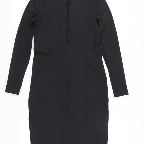 MTWTFSS WEEKDAY Women's Black S Long Sleeve Dress