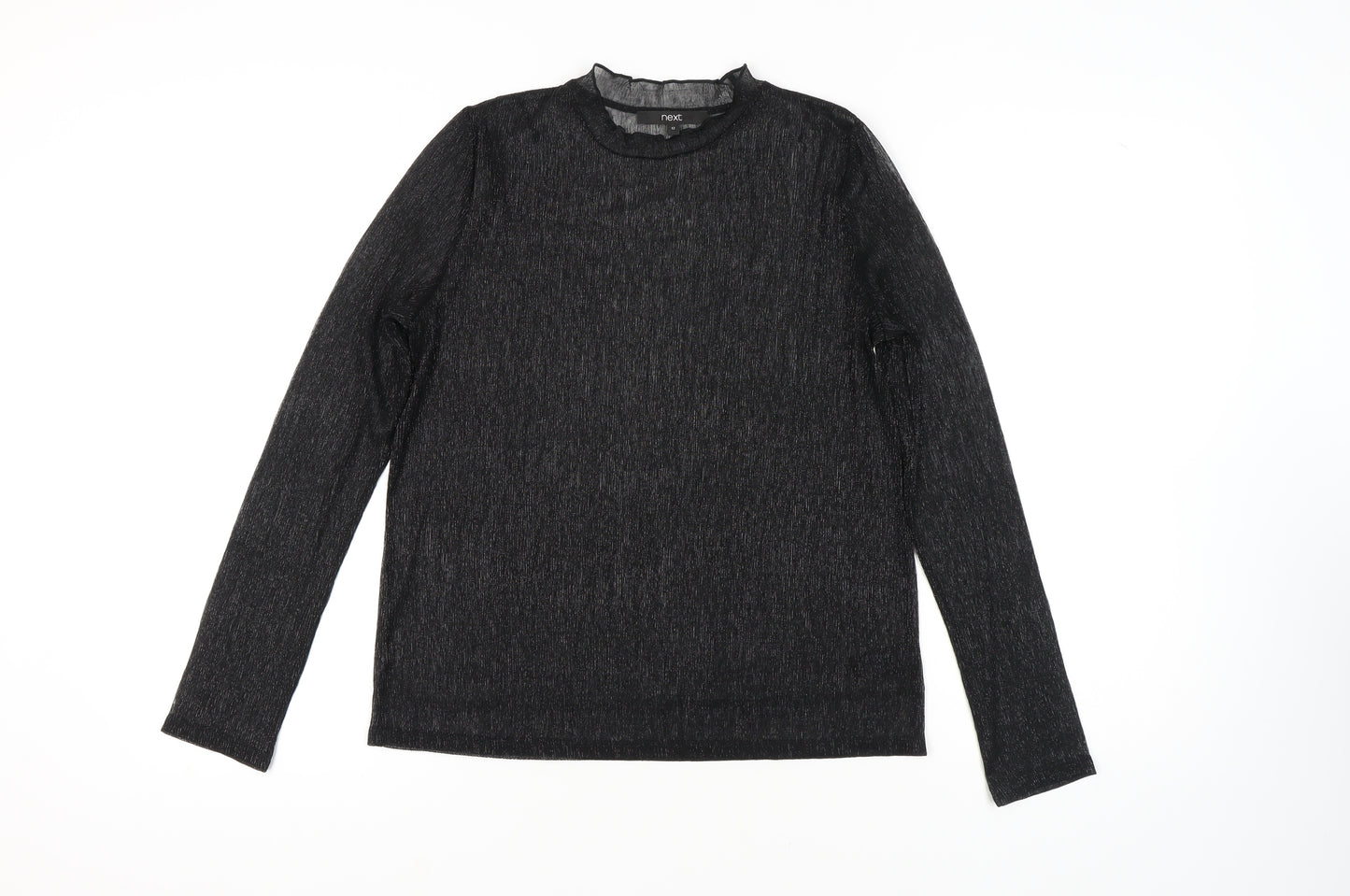 Next Women's Black Knit Top, Size 12, Long Sleeve
