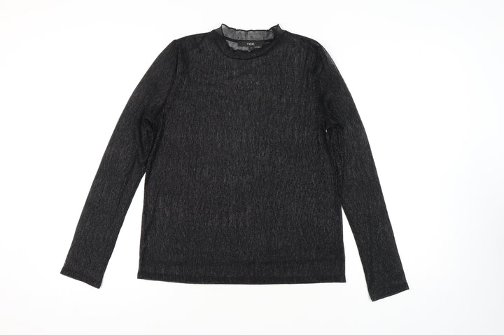 Next Women's Black Knit Top, Size 12, Long Sleeve