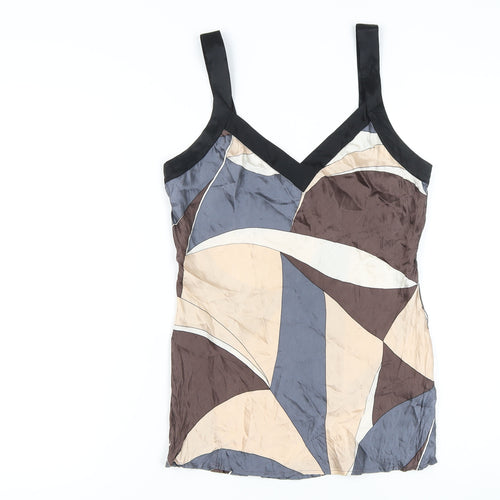 Principles Women's Multicoloured Silk Tank Top Size 12